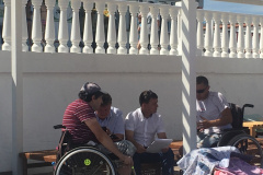 Алексей Ярусов провел выездное совещание с оператором пляжа Парк Победы и людьми с ограниченными физическими возможностями